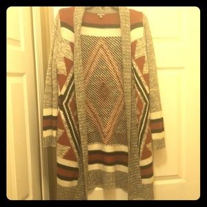 Aztec patterned cardigan